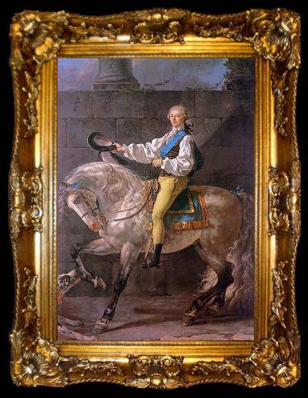 framed  Jacques-Louis David Count Potocki, ta009-2